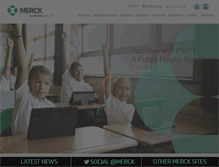 Tablet Screenshot of merck.com